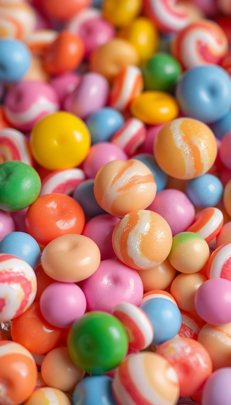 Free Mixed Candies Close Up iPhone Aesthetic Background